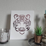 Tigerkopf | SVG, DXF & PNG Plotterdatei, Laserdatei - Sewando