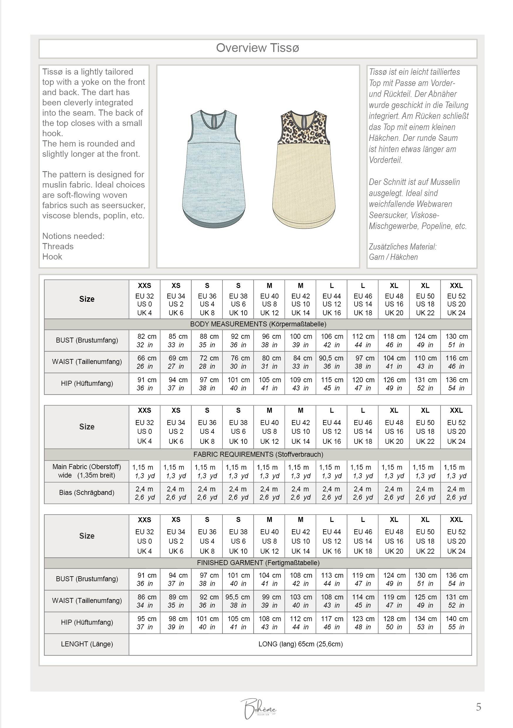 TISSØ.top | Damen | 32-52 | Schnitt : - Sewando