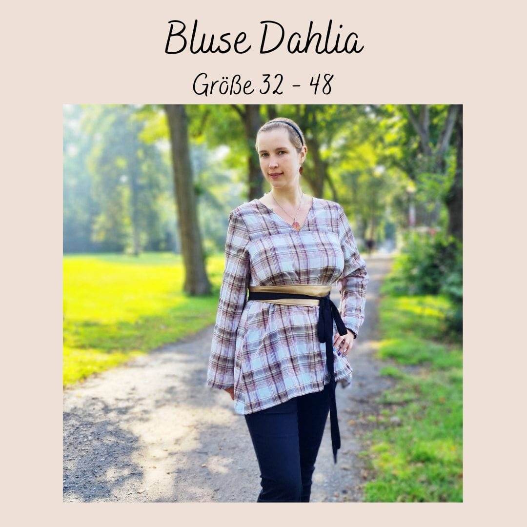 Schnittmuster Bluse Dahlia Größe 32 – 48 - Sewando