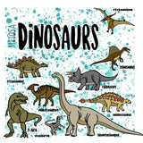 Plotterdatei "DINOSAURS - Die 9 beliebtesten Dinosaurier" dxf, svg, jpeg