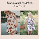 Schnittmuster Kleid Helena Mädchen größe 74 – 158 - Sewando
