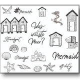 Plotterdatei "Strandgut, Muscheln & Co" dxf, svg, jpeg