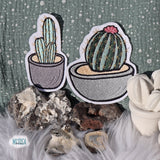 Stickdatei "Kaktus / Kakteen" 10x10 cm Rahmen