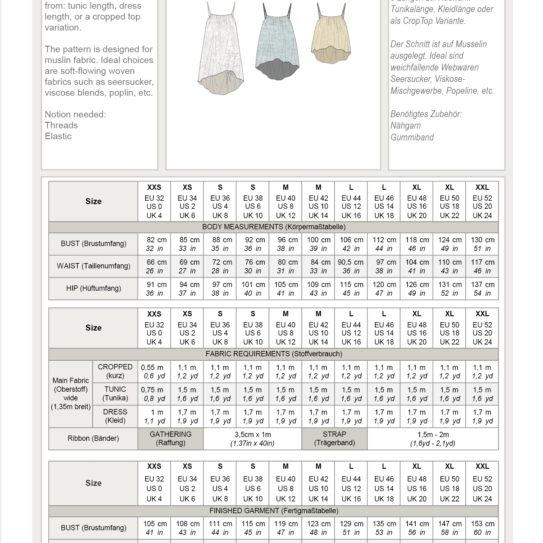 TOFTE.tunika | Damen | 32-52 | Schnitt : - Sewando