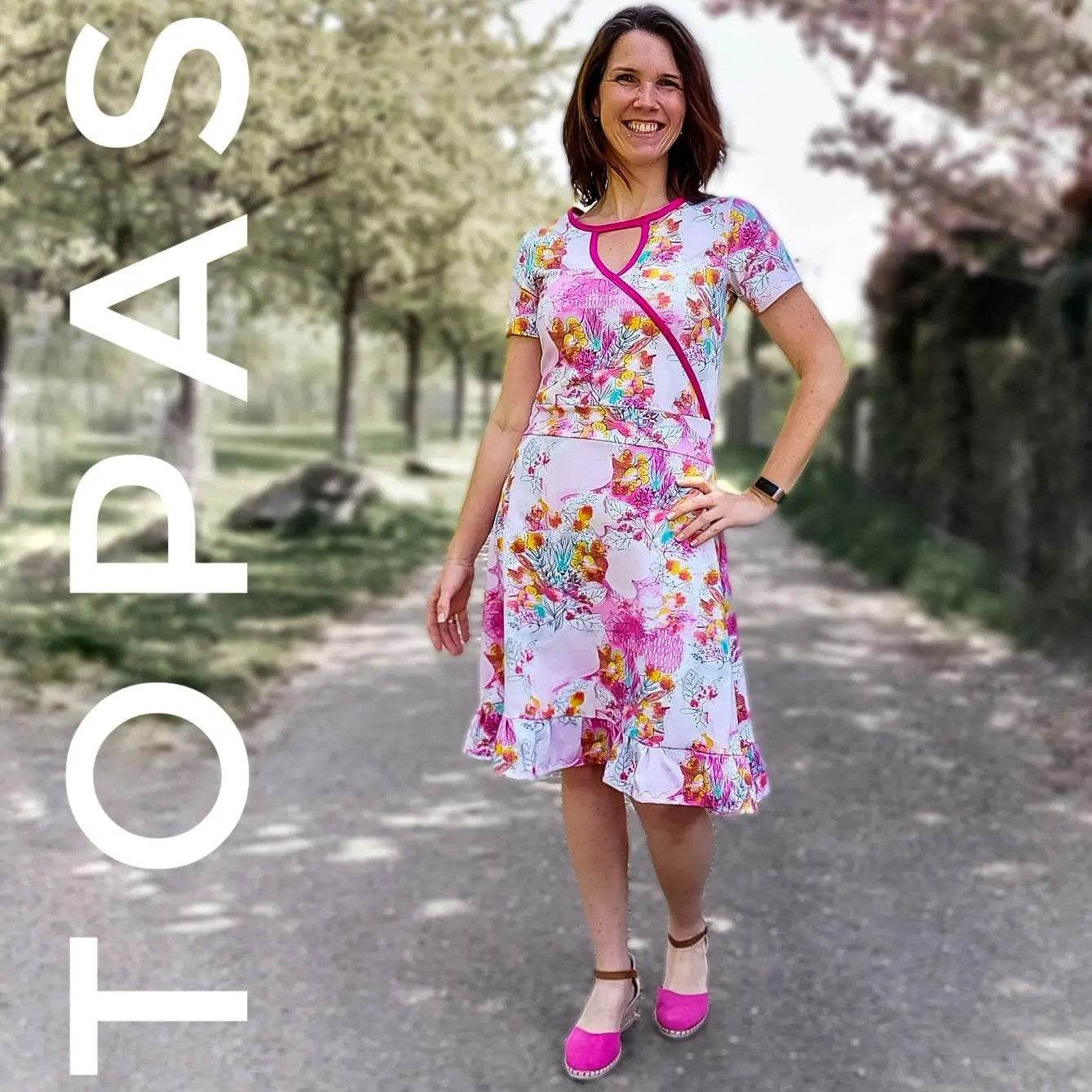 Schnittmuster Kleid Topas Gr. 32 - 56 DE - Sewando