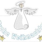 Stickdatei - Türhänger ENGEL (in je 2 Größen) - Sewando