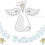 Stickdatei - Türhänger ENGEL (in je 2 Größen) - Sewando