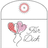 Stickdatei  "Liebespost" (8 ITH-Dateien)