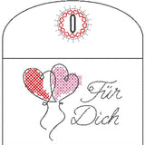 Stickdatei  "Liebespost" (8 ITH-Dateien)