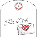 Stickdatei  "Liebespost" (8 ITH-Dateien)