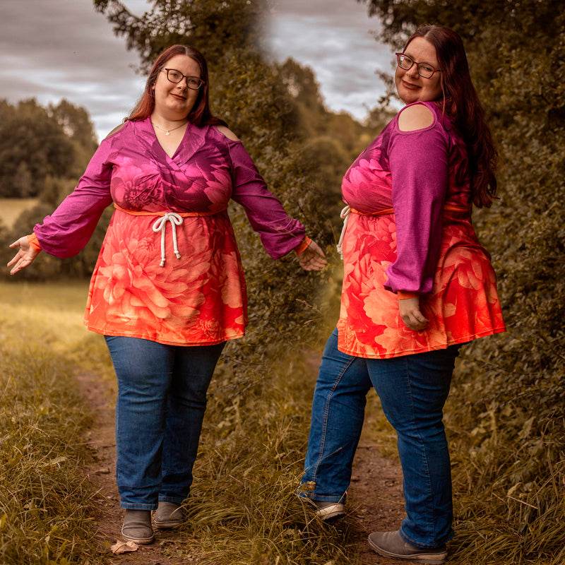 Niela's NeckWrap - Schnittmuster Top, Shirt, Tunika, Kleid in den Größen 32-54 - Sewando