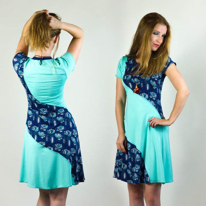 Niela's Cool Curved Dress - Schnittmuster Kleid in den Größen 32-54 - Sewando