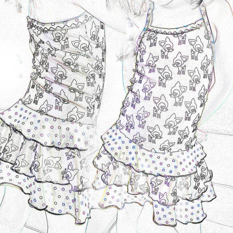 Phia's Wellenspiel - Schnittmuster Bikini, Badeanzug, Badekleid in den Größen 68-164 - Sewando