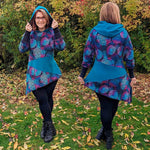 Niela's schräges Raglanteil - Schnittmuster Raglan Shirt, Tunika, Kleid in den Größen 32-54 - Sewando