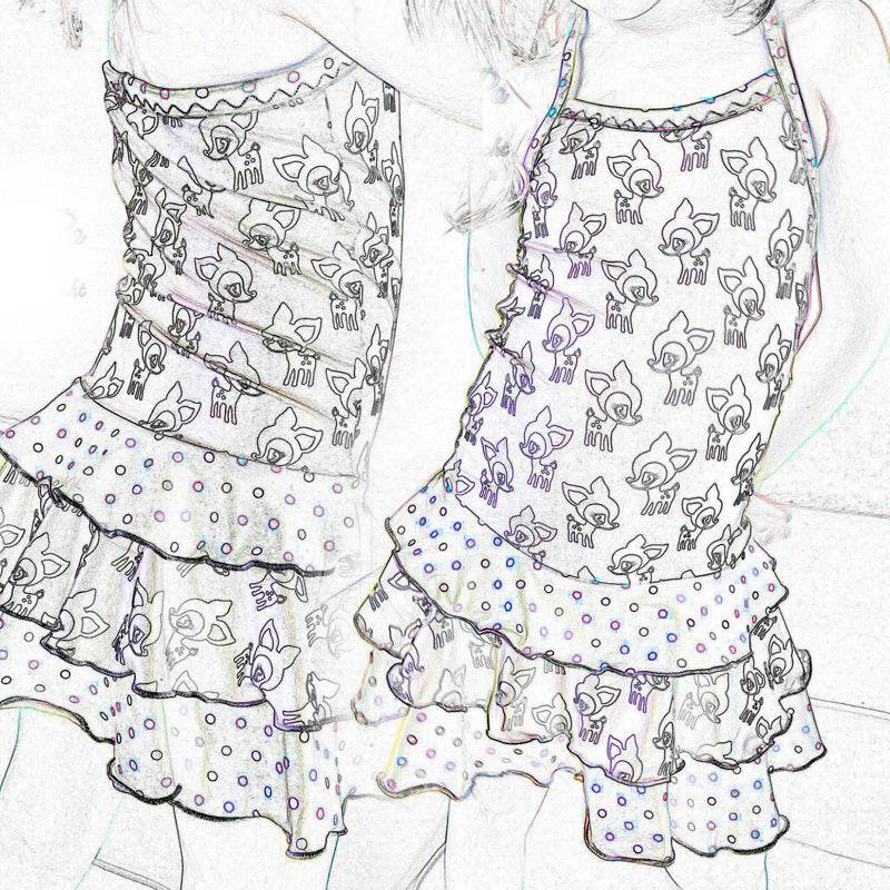 Phia's Wellenspiel - Schnittmuster Bikini, Badeanzug, Badekleid in den Größen 68-164 - Sewando
