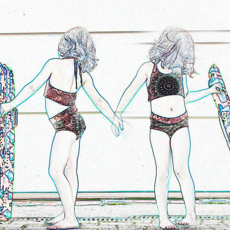 Phia's Wellenspiel - Schnittmuster Bikini, Badeanzug, Badekleid in den Größen 68-164 - Sewando