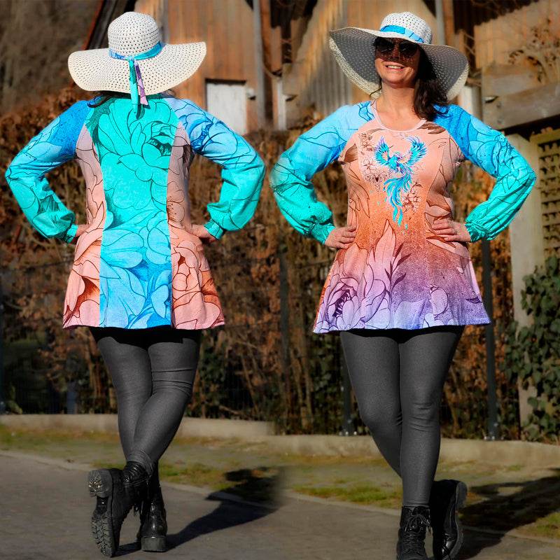 Niela's Schönheit - Schnittmuster Shirt, Kleid in den Größen 32-54 - Sewando