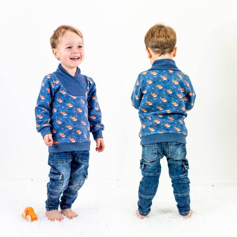 Bobo's Kragenzauber - Schnittmuster Pullover Größen 68-164 - Sewando