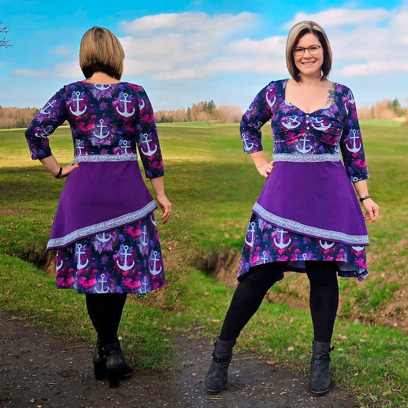 Niela's Butterfly - Schnittmuster Shirt, Tunika, Kleid in den Größen 32-54 - Sewando