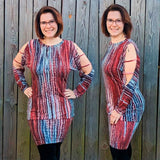 Niela's luftige Schulter - Schnittmuster Shirt, Tunika, Kleid in den Größen 32-54 - Sewando
