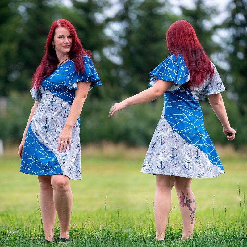 Niela's Cool Curved Dress - Schnittmuster Kleid in den Größen 32-54 - Sewando