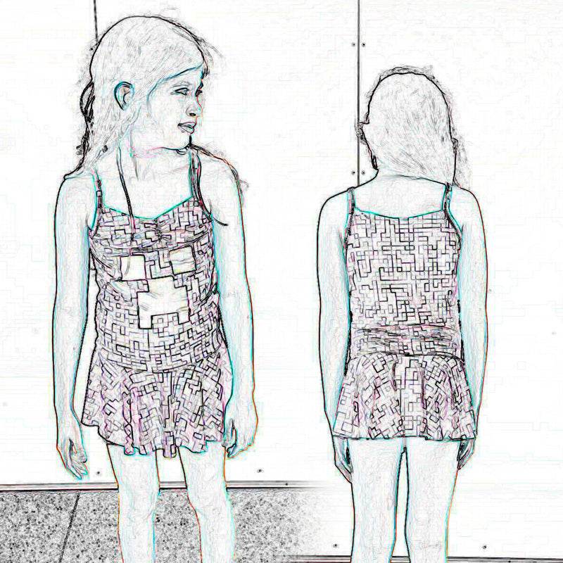 Phia's Wellenspiel - Schnittmuster Bikini, Badeanzug, Badekleid in den Größen 68-164 - Sewando