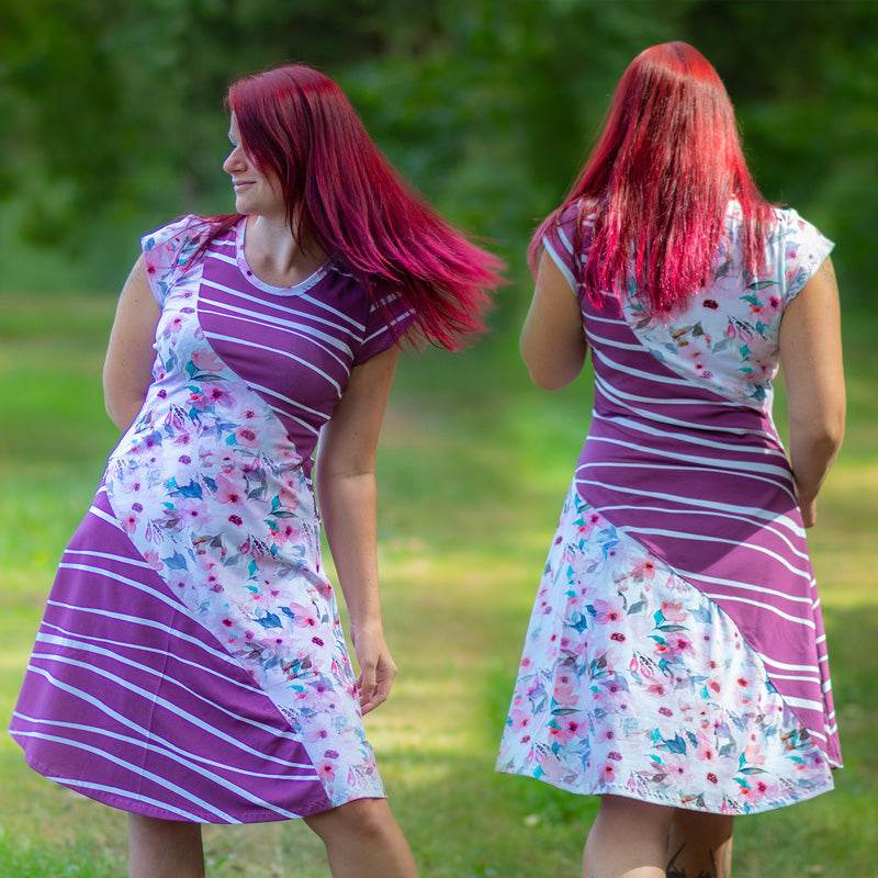 Niela's Cool Curved Dress - Schnittmuster Kleid in den Größen 32-54 - Sewando