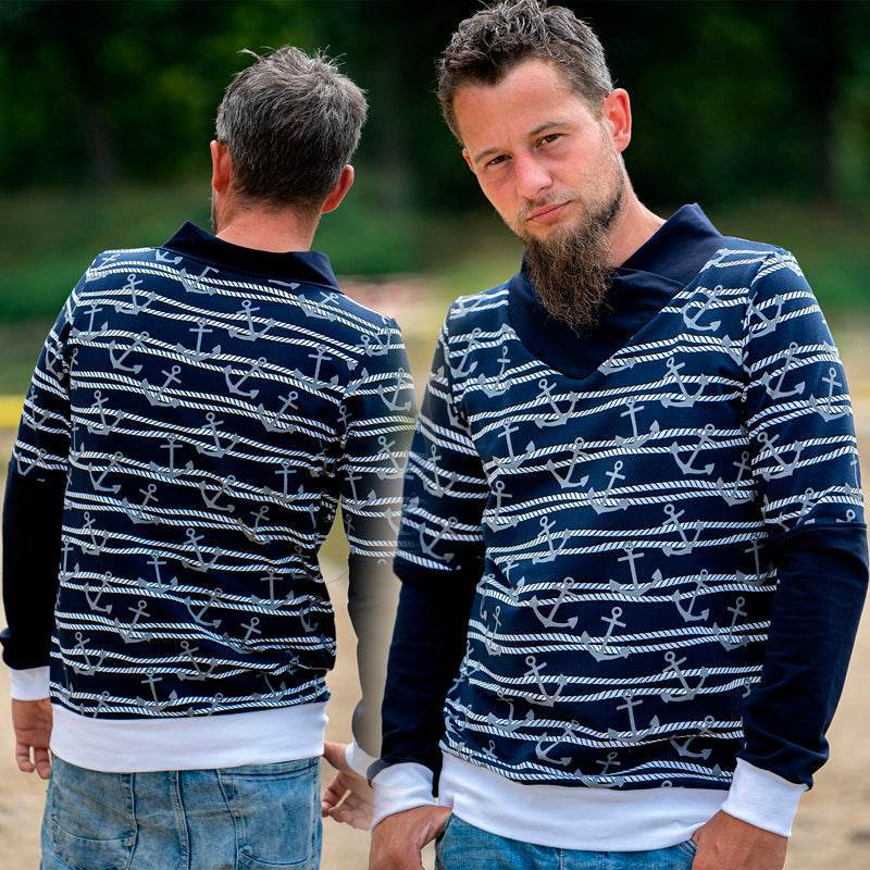 Cel's Kragenzauber - Schnittmuster Pullover Größen XS-6XL - Sewando