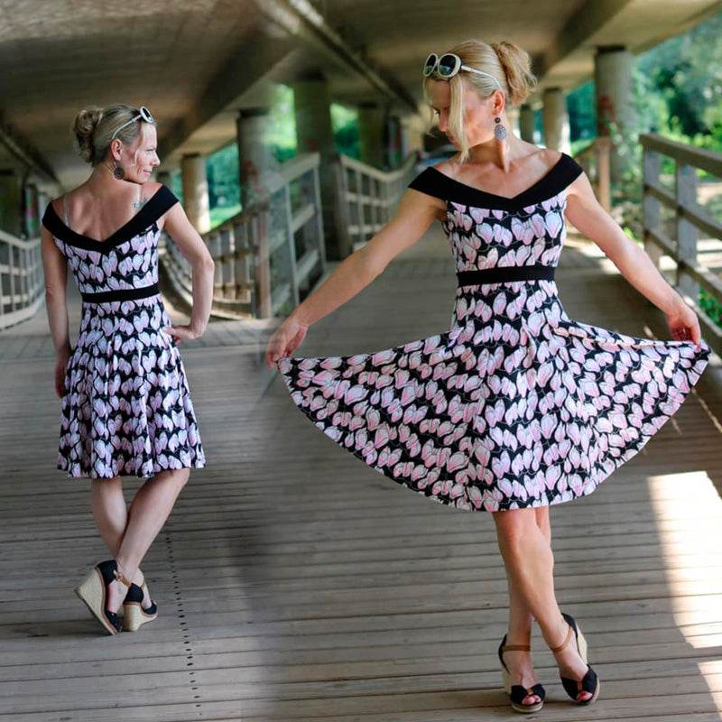 Niela's Verführung - Schnittmuster Top, Shirt, Tunika, Kleid in den Größen 32-54 - Sewando