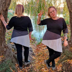Niela's schräges Raglanteil - Schnittmuster Raglan Shirt, Tunika, Kleid in den Größen 32-54 - Sewando