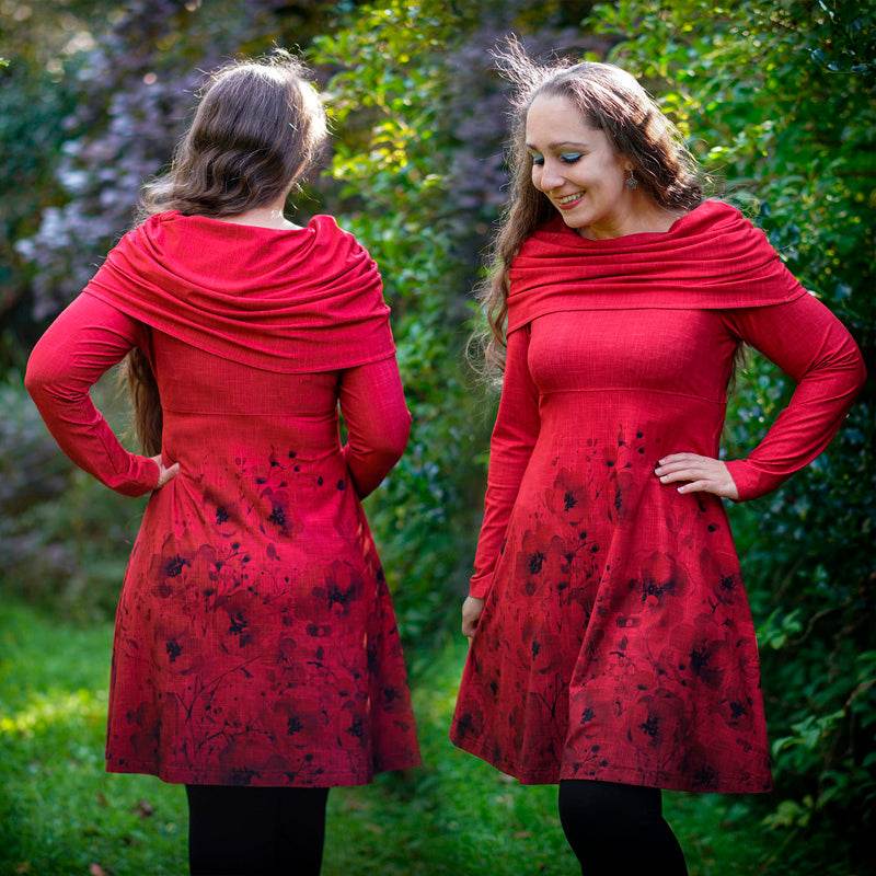 Niela's Umgarnung - Schnittmuster Shirt, Kleid in den Größen 32-54 - Sewando