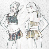 Phia's Wellenspiel - Schnittmuster Bikini, Badeanzug, Badekleid in den Größen 68-164 - Sewando