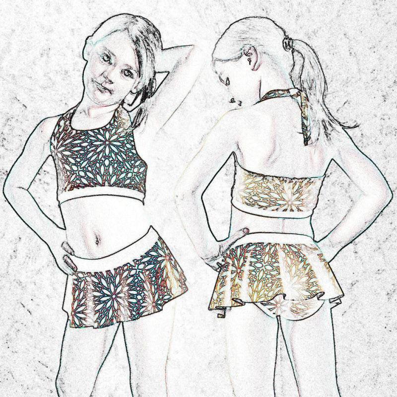 Phia's Wellenspiel - Schnittmuster Bikini, Badeanzug, Badekleid in den Größen 68-164 - Sewando