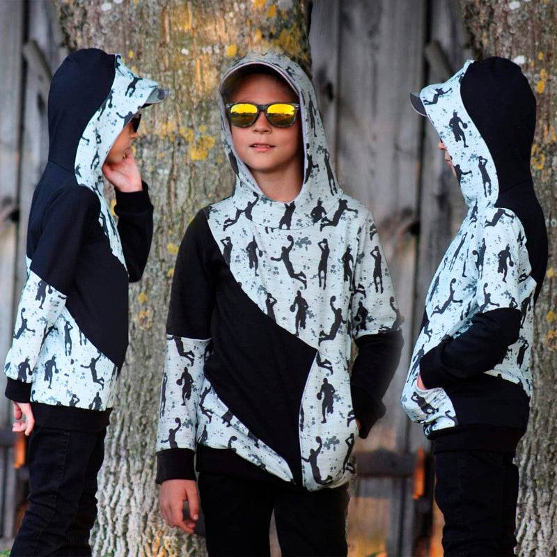 Bobo's Cool Curved Hoodie - Schnittmuster in den Größen 68-164 - Sewando