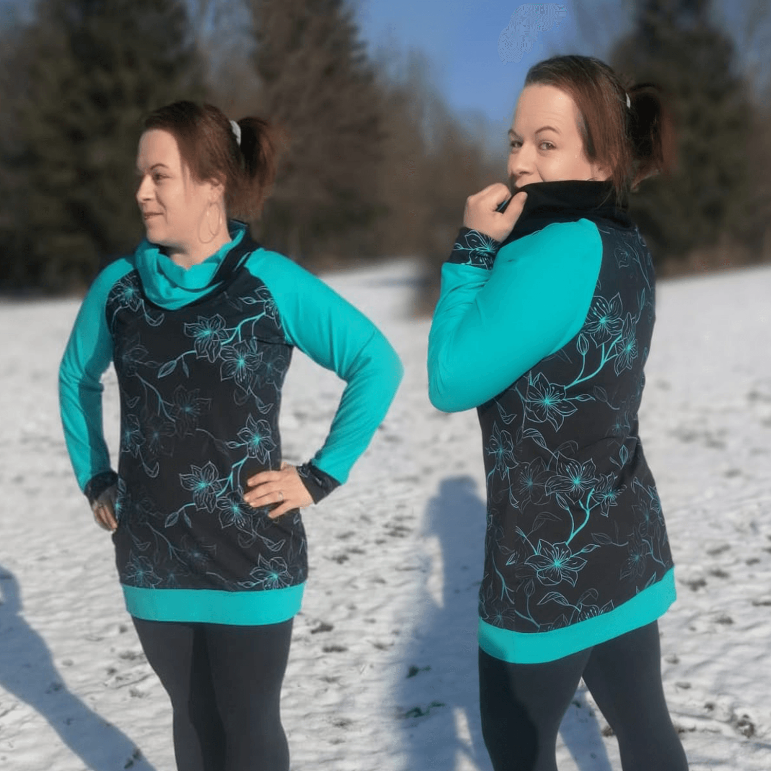 Niela's Roodie - Schnittmuster Raglanpullover, Shirt in den Größen 32-54 - Sewando