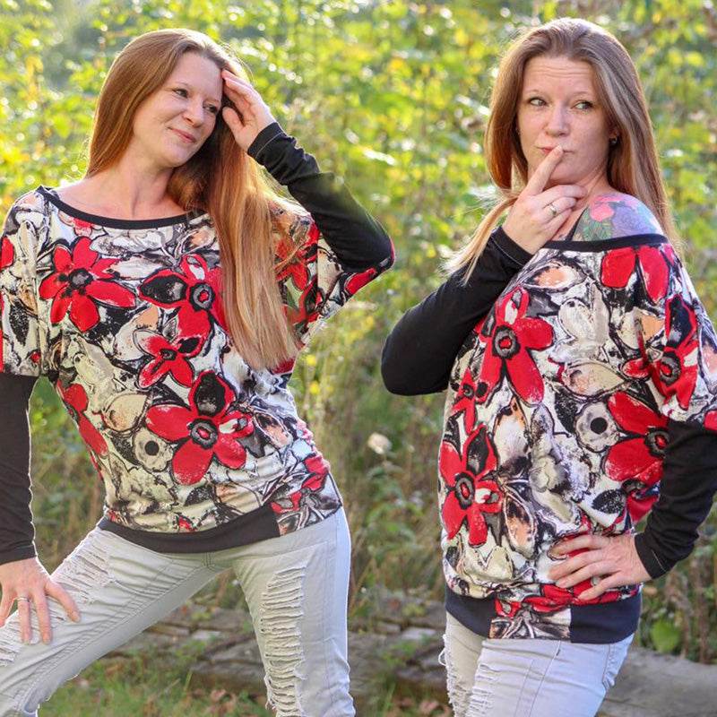 Niela's Fledi - Schnittmuster Fledermausshirt in den Größen 32-54 - Sewando