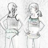 Phia's Wellenspiel - Schnittmuster Bikini, Badeanzug, Badekleid in den Größen 68-164 - Sewando