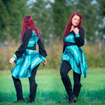 Niela's schräges Raglanteil - Schnittmuster Raglan Shirt, Tunika, Kleid in den Größen 32-54 - Sewando