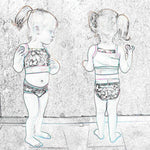 Phia's Wellenspiel - Schnittmuster Bikini, Badeanzug, Badekleid in den Größen 68-164 - Sewando