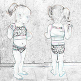 Phia's Wellenspiel - Schnittmuster Bikini, Badeanzug, Badekleid in den Größen 68-164 - Sewando