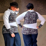 Niela's schräges Raglanteil - Schnittmuster Raglan Shirt, Tunika, Kleid in den Größen 32-54 - Sewando