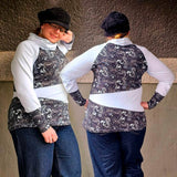 Niela's schräges Raglanteil - Schnittmuster Raglan Shirt, Tunika, Kleid in den Größen 32-54 - Sewando