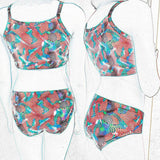 Phia's Wellenspiel - Schnittmuster Bikini, Badeanzug, Badekleid in den Größen 68-164 - Sewando
