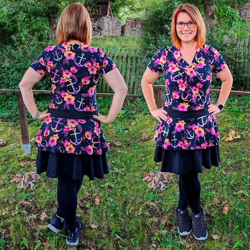 Niela's NeckWrap - Schnittmuster Top, Shirt, Tunika, Kleid in den Größen 32-54 - Sewando