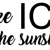 Stickdatei - Doodle-Applikation "Like ICE in the sunshine"