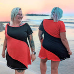 Niela's Cool Curved Dress - Schnittmuster Kleid in den Größen 32-54 - Sewando