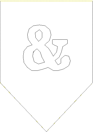 Stickdatei - Buchstaben-Wimpelkette A-Z & Motive - Sewando