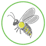 Stickdatei 16 Untersetzer Ostern - Single Line - Sewando