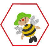 Stickdatei - Untersetzer "Bienenkind & Käferkind"