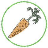 Stickdatei 16 Untersetzer Ostern - Single Line - Sewando